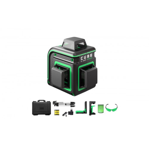 Лазерный уровень ADA Cube 3-360 GREEN Ultimate Edition (А00569)