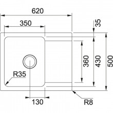 Кухонная мойка Franke OID 61162 оникс (114.0443.356)