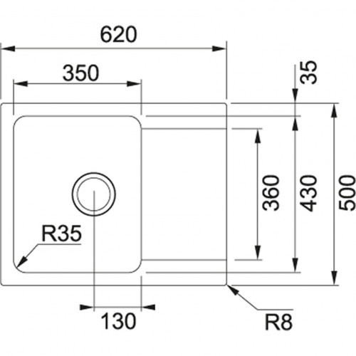 Кухонная мойка Franke OID 61162 оникс (114.0443.356)
