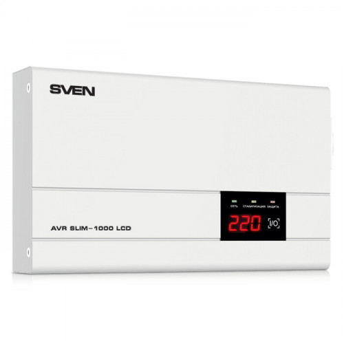 Стабилизатор напряжения Sven AVR SLIM-1000 LCD