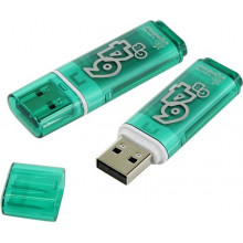 Флэш-накопитель Smartbuy Glossy 64GB green