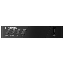 Ресивер DVB-T2 StarWind CT-140 черный