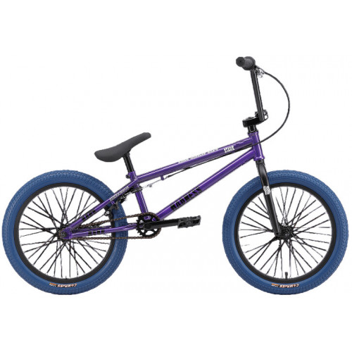 Велосипед Stark 24 Madness BMX 4 серо-фиолетовый/черный/темно-синий HQ-0014148