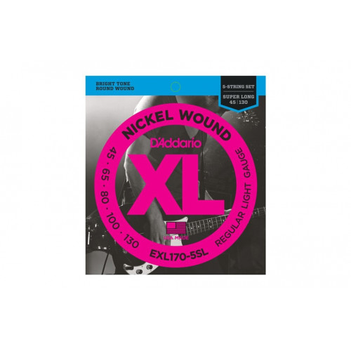 Струны D'Addario EXL170-5SL