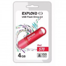 Флеш-накопитель Exployd 4GB-570-красный