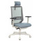 Кресло руководителя Бюрократ Expert White Blue