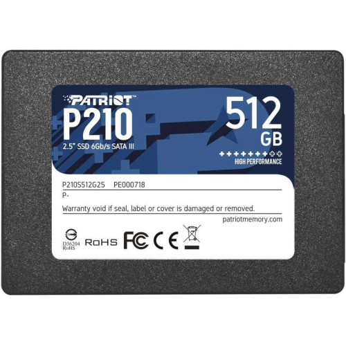 Накопитель SSD Patriot P210S512G25