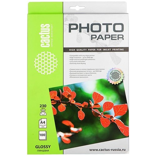 Бумага Cactus CS-GA4230100 белый
