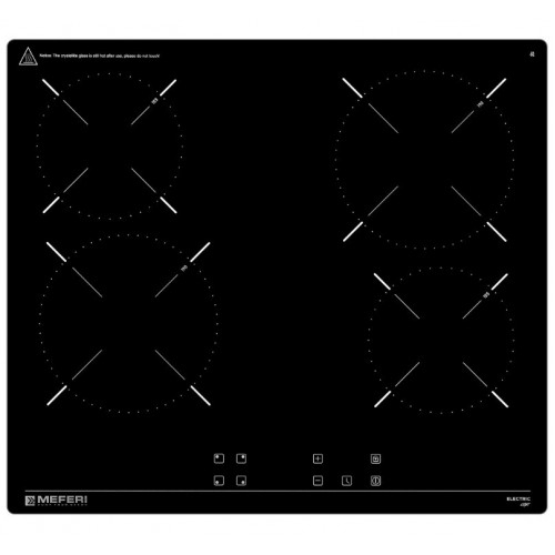 Встраиваемая электрическая варочная панель Meferi MEH604BK Light