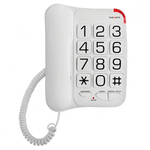 Проводной телефон TeXet TX-201 белый