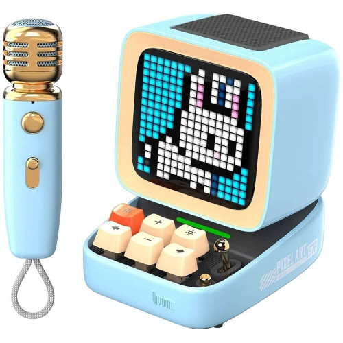 Портативная акустика Divoom Ditoo Mic голубая 41000009685