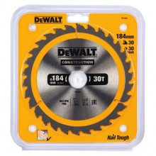 Диск пильный DeWalt 184х30х30 Construction (DT 1942)