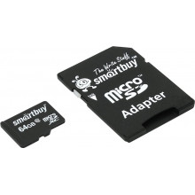 Карта памяти Smartbuy microSDXC 64GB Class 10 UHS-I U1