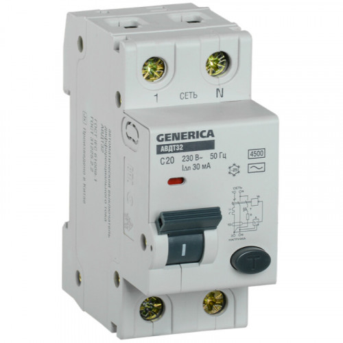 Выключатель дифференциальный IEK MAD25-5-020-C-30