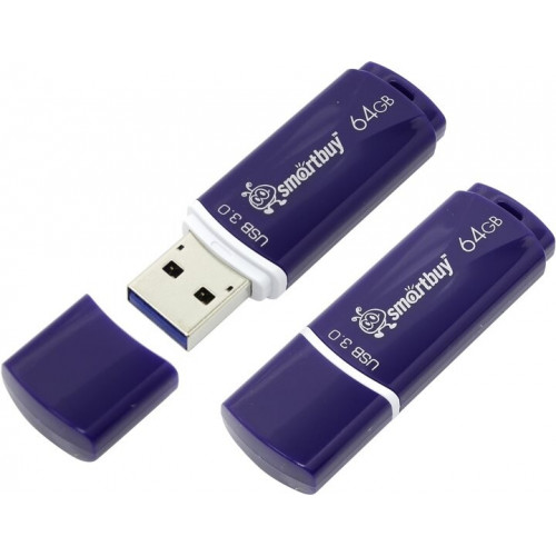 Флэш-накопитель Smartbuy Crown 64GB blue