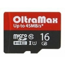 Карта памяти OltraMax microSDXC Class 10 UHS-1 45MB/s 64GB + SD adapter