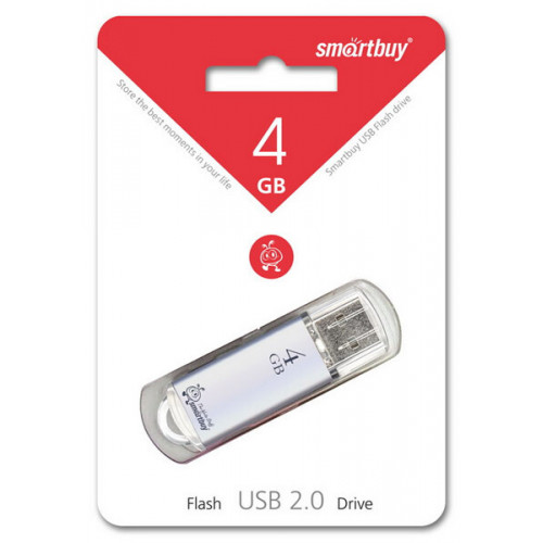 Флэш-накопитель Smartbuy V-CUT 4GB Silver