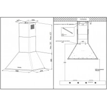 Каминная вытяжка Korting KHC 6648 RGN