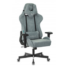 Кресло игровое Бюрократ Viking Knight LT28 Fabric серый/голубой