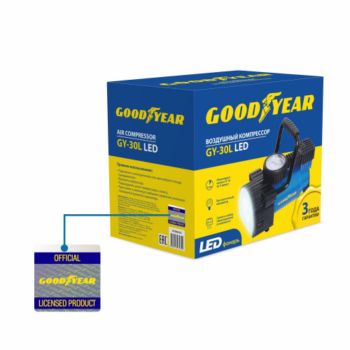 Автомобильный компрессор Goodyear Led GY-30L