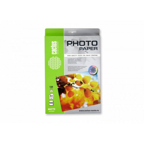 Бумага Cactus CS-MA4120100 белый