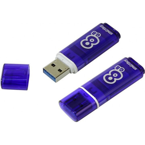 Флэш-накопитель Smartbuy Glossy 8GB dark blue
