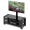 Стойка с кронштейном Holder TV-32110 черное стекло