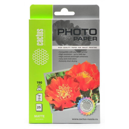 Бумага Cactus CS-MA619025 белый