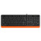 Клавиатура A4Tech Fstyler FKS10 черный/оранжевый