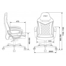 Кресло игровое Бюрократ Viking 6 Knight B Fabric