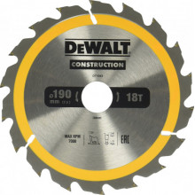 Диск пильный DeWalt Construction 190х30х18мм (DT 1943)