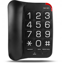 Проводной телефон TeXet TX-201 черный