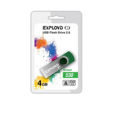 Флеш-накопитель Exployd 4GB-530-зеленый