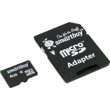 Карта памяти Smartbuy MicroSDHC 4GB Class10