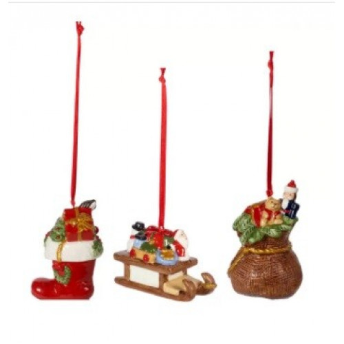 Набор подвесок Villeroy & Boch Nostalgic Ornaments Подарки (3 предмета)