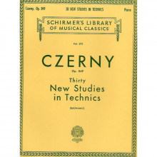 Песенный сборник Musicsales Carl Czerny Thirty New Studies In Technics