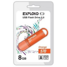 Флеш-накопитель Exployd 8GB-570-оранжевый