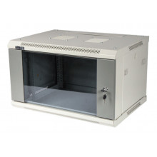 Шкаф коммутационный Lanmaster (TWT-CBWPG-6U-6X4-GY) серый