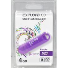 Флеш-накопитель Exployd 4GB-570-пурпурный