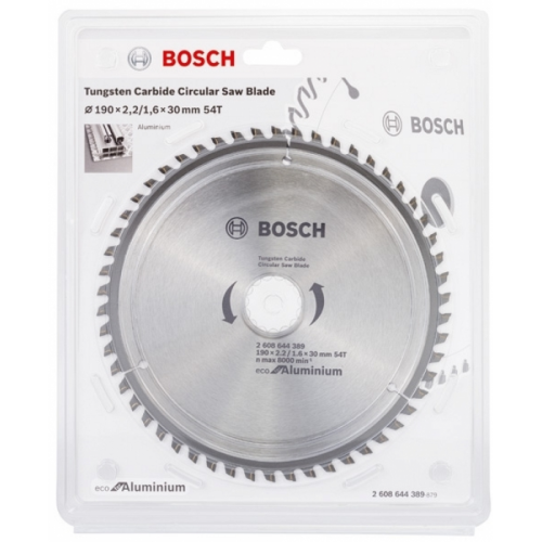 Пильный диск BOSCH Bosch Пильный диск ECO ALU/Multi 190x30-54T 2608644389  2608644389