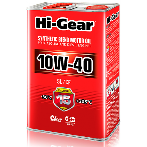 Масло моторное Hi Gear 10W40 SL/CF 4л