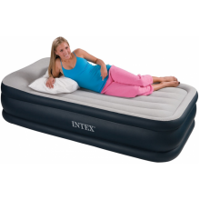 Кровать надувная со встроенным насосом Intex Deluxe Pillow Rest 99*191*42см 64132