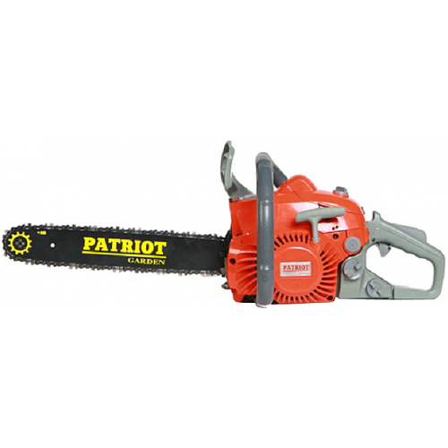 Бензопила PATRIOT Пила цепная бензиновая PATRIOT PT3816, 2.0л.с., 16", Easy Start, очки и перчатки в комплекте  220105510