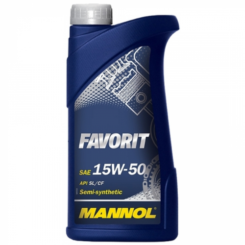 Масло моторное Mannol (SCT) Favorit 15w50 (1л) ПолуСинтетика 1134