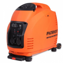 Генератор PATRIOT Генератор инверторный PATRIOT 3000il, 3,0/3,5 кВт, уровень шума 63 dB, колеса, вес 31,5 кг  474101046