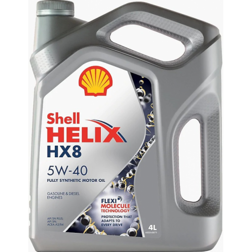 Масло моторное синтетическое SHELL Helix HX8 SN+ 5W40 4 л 550051529