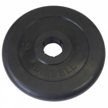 Диск обрезиненный MB Barbell Atlet 51 мм 10 кг MB-AtletB51-10