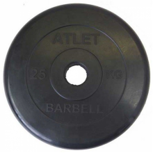 Диск обрезиненный MB Barbell MB-AtletB51-25