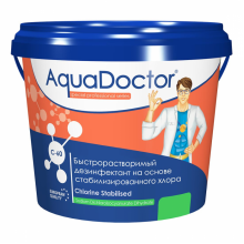 Химия для бассейна AquaDoctor Хлор 1кг (гранулы) ведро AQ15540