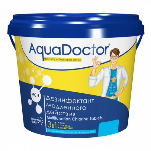 Комбинированное средство 3в1 AquaDoctor 1кг (таблетки 200гр) AQ15972